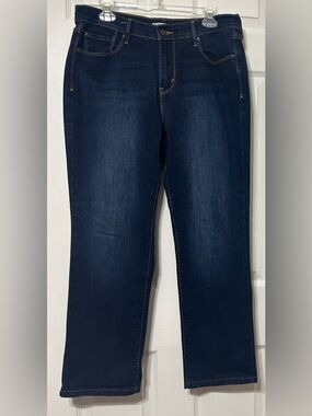 Levi’s 505 Straight Jeans High Rise Dark Denim Women’s Size 14